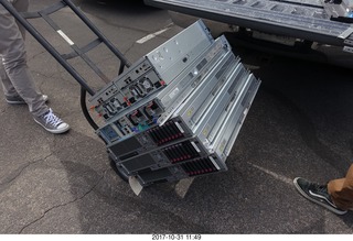 Clear Demand data center equipment being moved