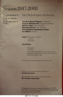 Philadelphia Orchestra - Haydn's Four Seasons program