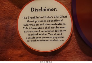 Philadelphia - The Franklin Institute - the Heart exhibit
