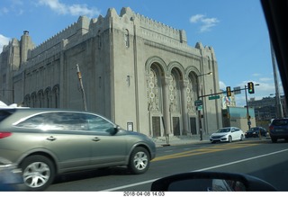 driving in Philadelphia - Rodeph Shalom Synagogue