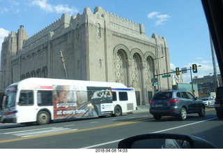 driving in Philadelphia - Rodeph Shalom Synagogue