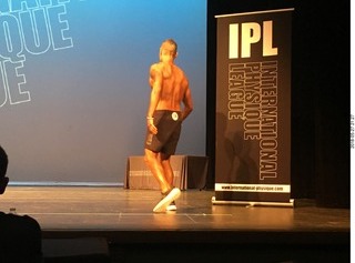 Mesa - International Physique League (IPL) show - main event . Luis Briseno (74) .