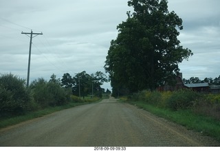 driving to Hillsdale - dirt road and farms