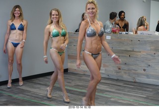 new NH2T store - International Physique League (IPL) show - rehearsal - bikini - Christian DeAngelis + Heather Kile