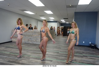 new NH2T store - International Physique League (IPL) show - rehearsal - bikini - Christian DeAngelis + Heather Kile