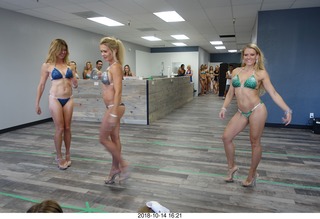 new NH2T store - International Physique League (IPL) show - rehearsal - bikini - Christian DeAngelis + Heather Kile