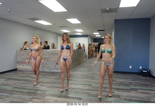 new NH2T store - International Physique League (IPL) show - rehearsal - bikini - Christian DeAngelis + Heather Kile