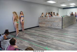 new NH2T store - International Physique League (IPL) show - rehearsal - bikini - Christian DeAngelis + Heather Kile