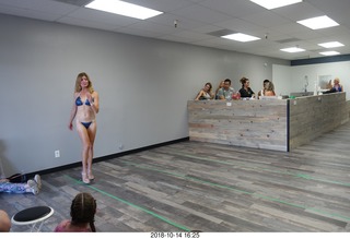 new NH2T store - International Physique League (IPL) show - rehearsal - bikini - Heather Kile