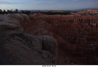 Bryce Canyon vista view at sunset