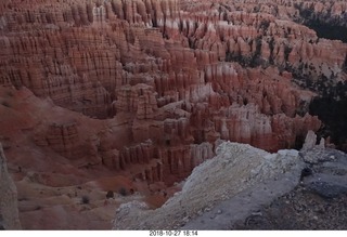 Bryce Canyon vista view at sunset