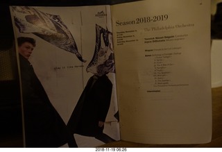 Philadelphia Orchestra program