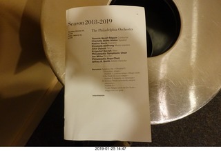 Philadelphia Orchestra program