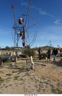 Motown - Arizona Flying Circus - girl balanced on cable spool