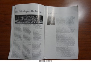 Philadelphia Orchestra program