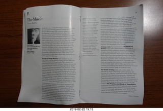 Philadelphia Orchestra program