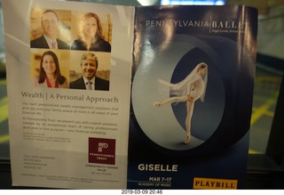 Academy of Music - Pennsylvania Ballet - Giselle program