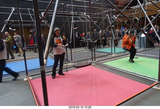 swing set with virtual reality in Kimmel Center