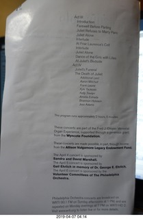 Kimmel Center - Verizon Hall - Philadelphia Orchestra + dancers