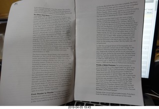 Kimmel Center - Verizon Hall - Philadelphia Orchestra + dancers - program