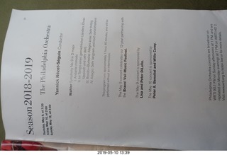 Philadelphia Orchestra program