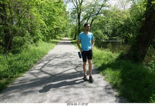 Princeton towpath near Lake Carnegie + Brian