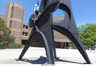 Princeton University - Fine Hall - Brian climbing Caldor