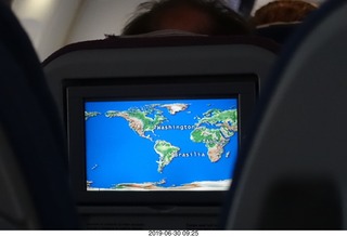 28 a0e. flight across Argentina - flight map