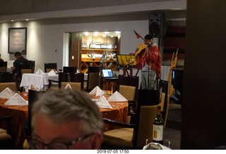 10 a0f. Peru - Aranwa Sacred Valley hotel musician playing pipes