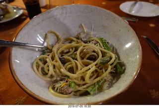 16 a0f. Peru - Aranwa Sacred Valley hotel - my pasta entree