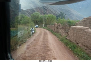 46 a0f. Peru - drive to Aguas Calientes Vistadome Train station