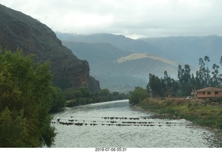 54 a0f. Peru - drive to Aguas Calientes Vistadome Train station