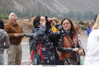 88 a0f. Peru - drive to Aguas Calientes Vistadome Train station