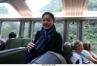 723 a0f. Peru - Vistadome Train ride back to Urubamba Valley