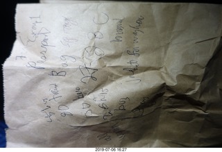 747 a0f. my notes from last night