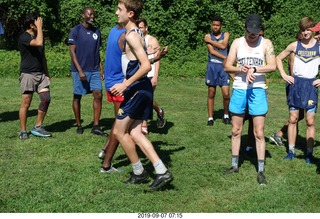 Curtis Arboretum - Cheltenham XC alumni race - team members to starting line