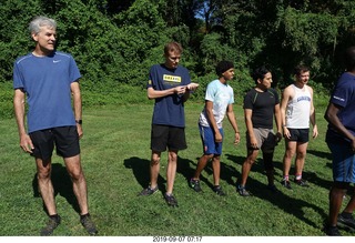 Curtis Arboretum - Cheltenham XC alumni race - team members to starting line - Mark V