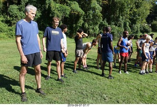 Curtis Arboretum - Cheltenham XC alumni race - starting line
