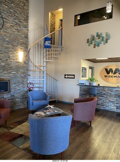 snowy morning in Flagstaff on TV