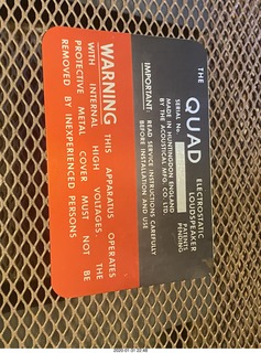 eBay listing for Quad ESL EHT power supplies