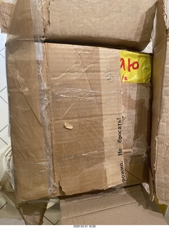 really well packed matryoshka-style tapes from Oleg in Russia with inspector