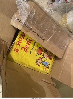 really well packed matryoshka-style tapes from Oleg in Russia with inspector Devin