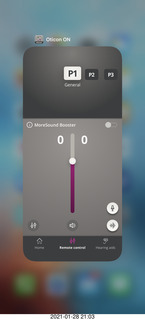 Oticon hearing aids iPhone display