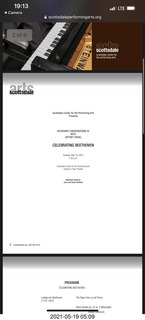 Phoenix Symphony - Beethoven #9 - program