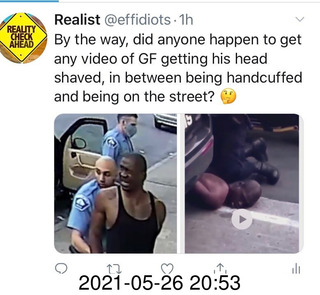 George Floyd hair change