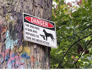 Princeton University - sign The Dog has a Gun