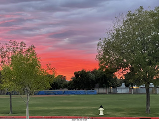 partial eclipse sunset