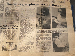 my hexflexagon stuff from 1975 - Daily Princetonion