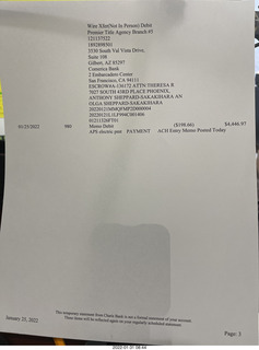 bank statement