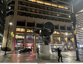 Philadelphia trip - sculpture at night